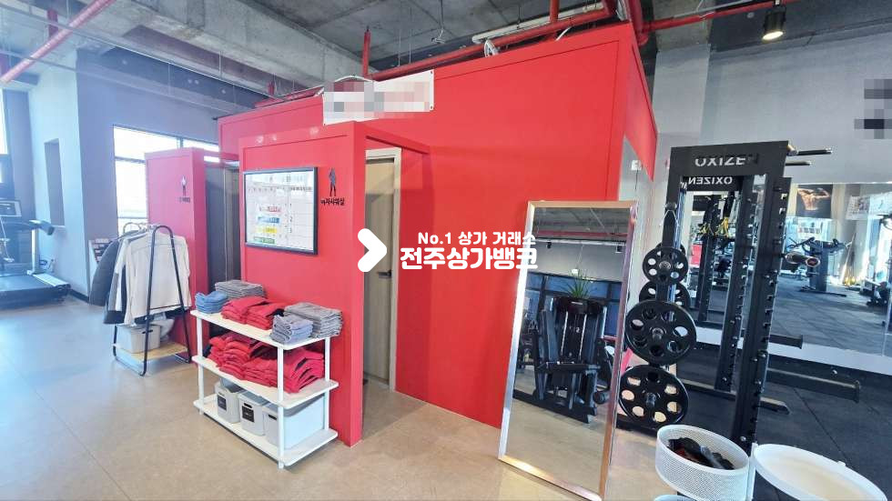 전북 전주완산구 효자동3가 효자동3가 kbs방송국부근 4층 pt샵 임대 내부 샤워실설치로 운동시설강력추천! 월세 매물번호 16732 사진 6