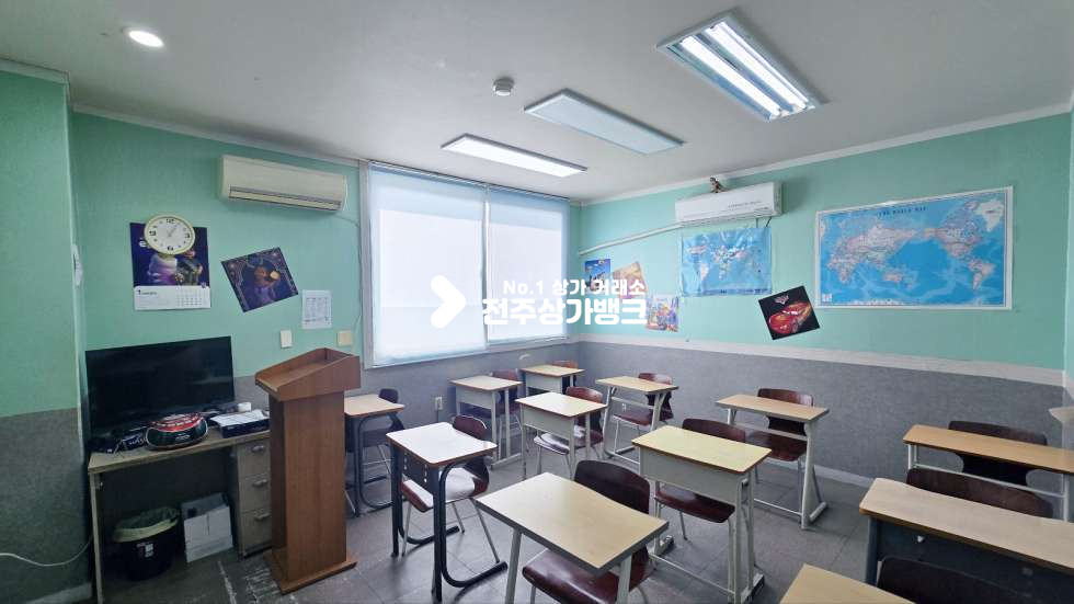 전북 전주완산구 중화산동2가 중화산동 아파트앞부근 학원가에위치한 학원상가 7개룸 무권리금 ! 즉시입주가능 월세 매물번호 16734 사진 5