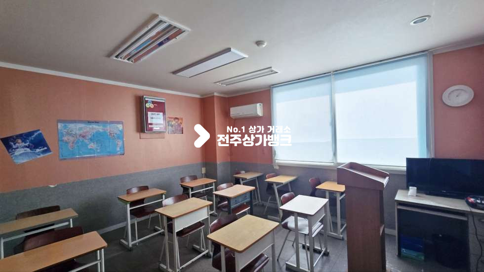 전북 전주완산구 중화산동2가 중화산동 아파트앞부근 학원가에위치한 학원상가 7개룸 무권리금 ! 즉시입주가능 월세 매물번호 16734 사진 7