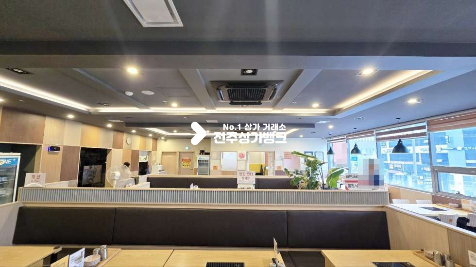 전북 전주덕진구 만성동 만성동 아파트 부근 2층음식점 ,단체석 완비 깔끔인테리어 즉시영업가능 ! 월세 매물번호 16060 사진 5