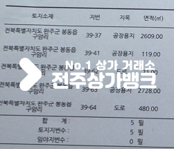전북 완주군 봉동읍 구암리 완주봉동//5필지 공장창고매매// 매매 매물번호 16147 사진 2