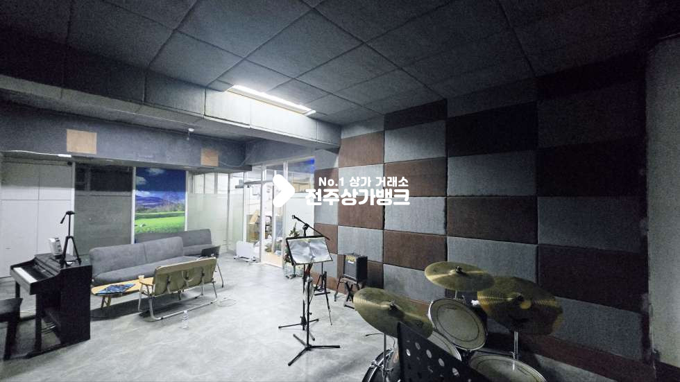 전북 전주완산구 중화산동2가 중화산동2가 음악연습실로 재격 내부 방음 완료 즉시입주가능 월세 매물번호 16260 사진 9